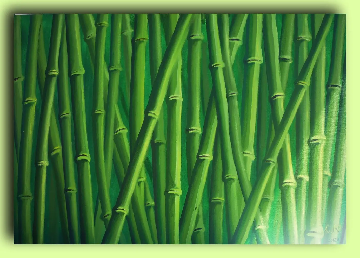 Картина «Бамбук» — зелений бамбуковий гай